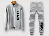 fendi tracksuit set ensemble de survetement regular fit zipper ft5418